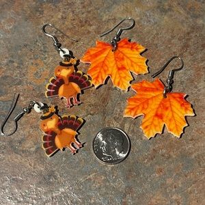$1!!!*** Thanksgiving earrings